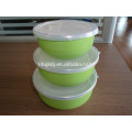 3 sets colorful decals enamel ice bowl & enamel cookware